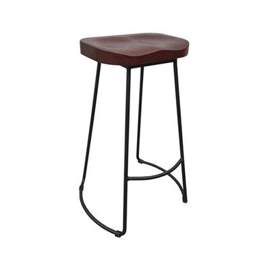 Unique Stool In Wood And Metal Tall By Urban Port