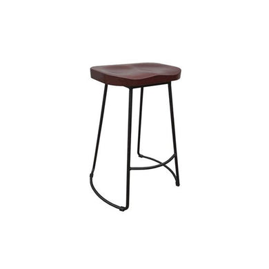 Unique Stool In Wood And Metal Small By Urban Port