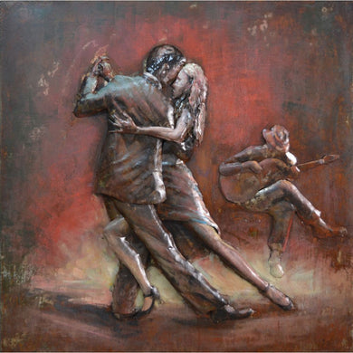 Tango Dancing Couple Wall decor in Iron by Urban Port