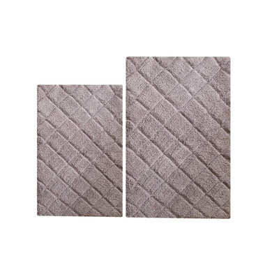 100% Cotton 2 Piece Impression Bath Rug 2 Pc