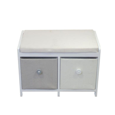 Ample Storage Wooden Cabinet With 2 Drawers - Benzara