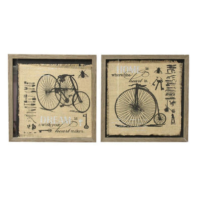 Vintage Era Wall decor Painting-Set Of 2 - Benzara