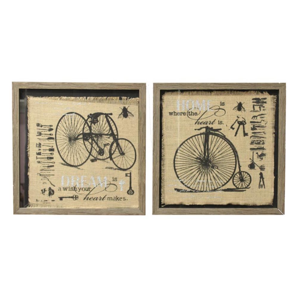 Vintage Era Wall decor Painting-Set Of 2 - Benzara
