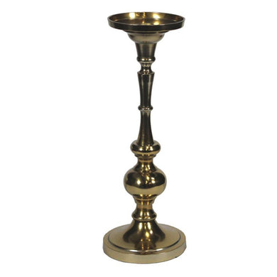 Amazing Metal Pillar Candle Holder - Benzara