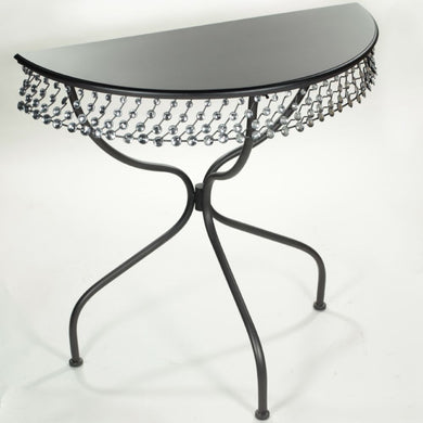 Wonderful Metal Table with Rhinestones - Benzara