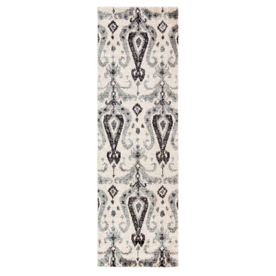 Jaipur Living Zenith Indoor/ Outdoor Ikat Blue/ Black Runner Rug (2'6