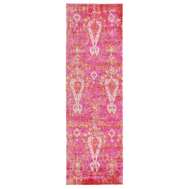 Jaipur Living Zenith Indoor/ Outdoor Ikat Pink/ Orange Runner Rug (2'6