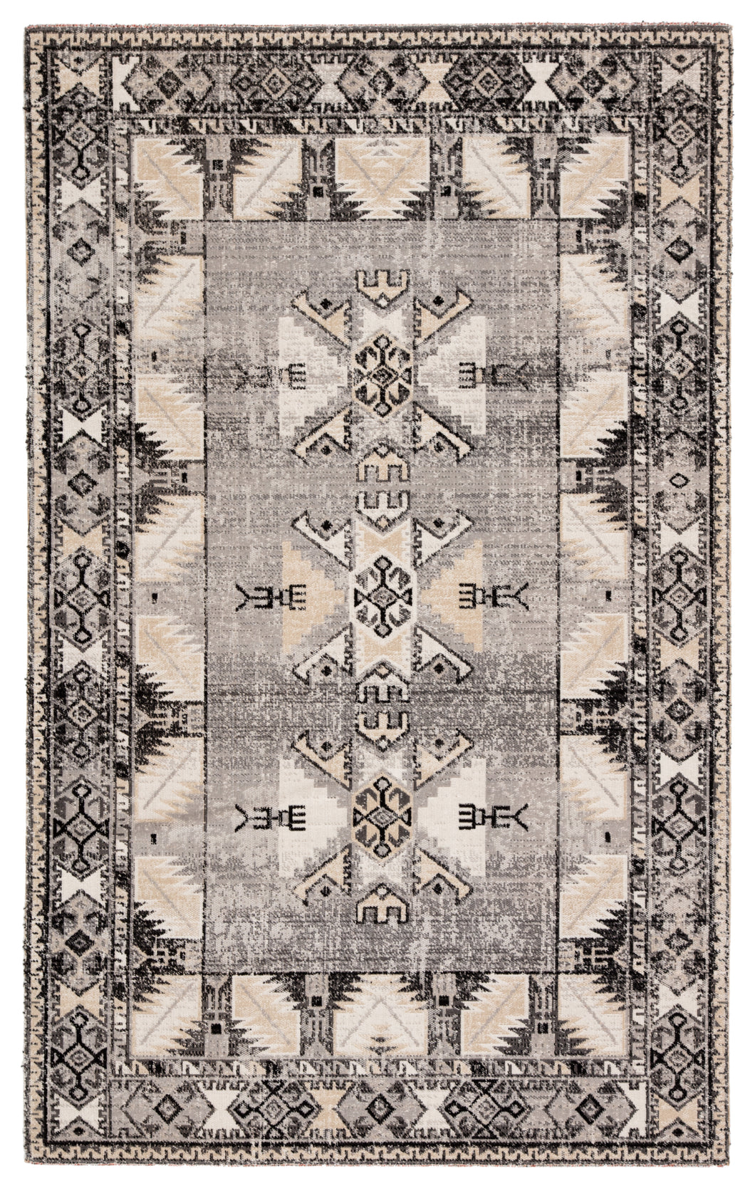 Jaipur Living Paloma Indoor/ Outdoor Tribal Gray/ Beige Area Rug (8'10
