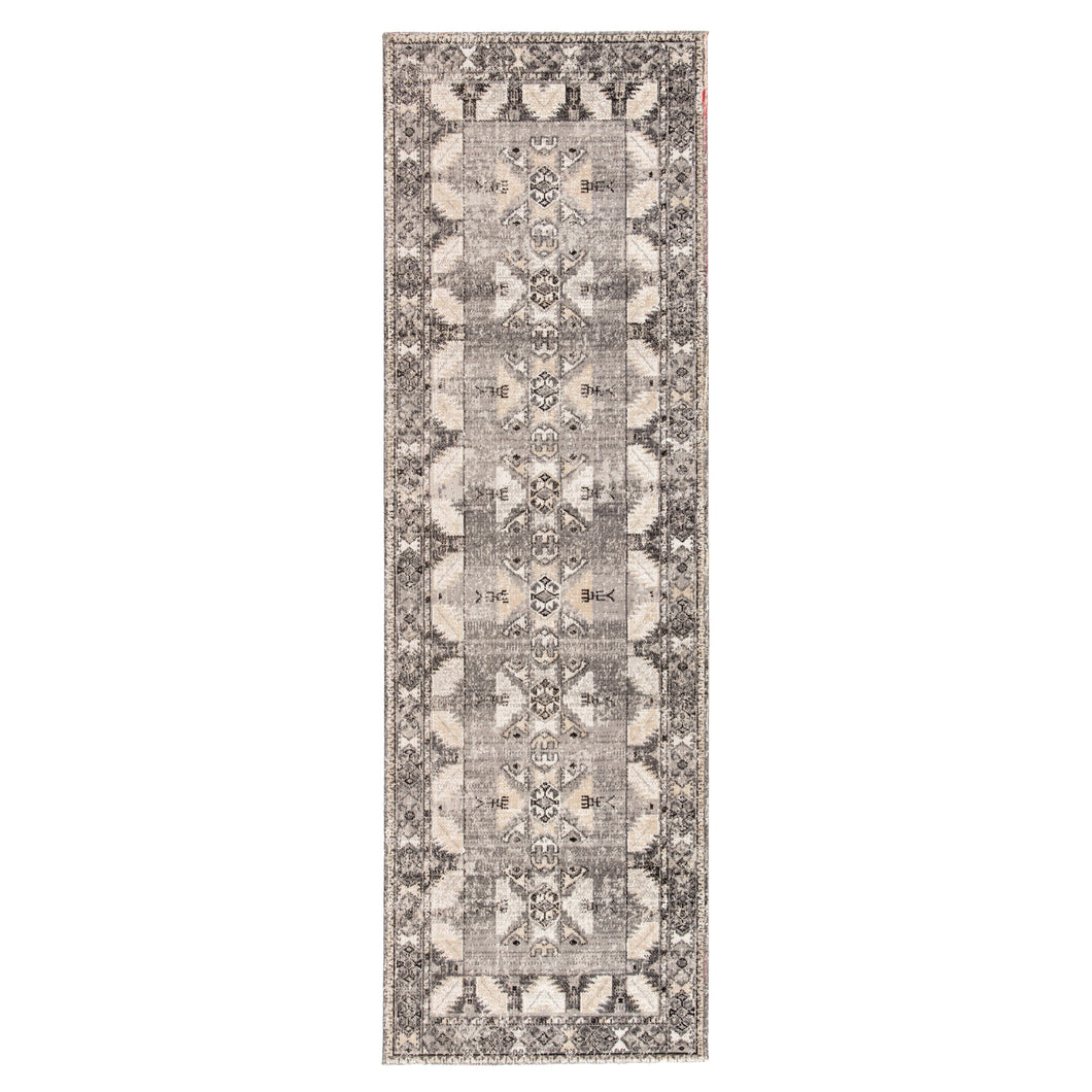Jaipur Living Paloma Indoor/ Outdoor Tribal Gray/ Beige Runner Rug (2'8