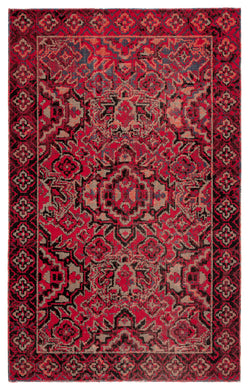 Jaipur Living Chaya Indoor/ Outdoor Medallion Red/ Black Area Rug (7'6