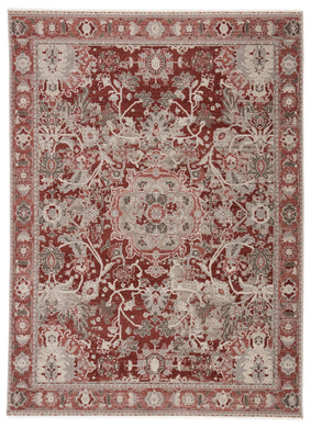 Jaipur Living Cavender Medallion Red/ Gray Area Rug (7'10