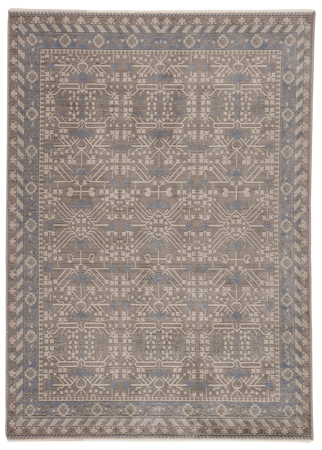 Jaipur Living Laleh Oriental Gray/ Blue Area Rug (10'X14')