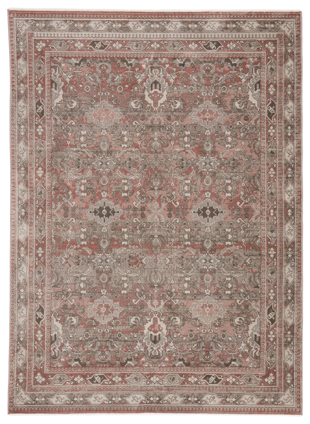 Jaipur Living Murillo Oriental Red/ Gray Runner Rug (2'7
