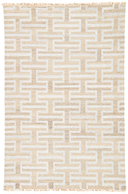Jaipur Living Holmes Handmade Geometric Silver/ Taupe Area Rug (5'X8')