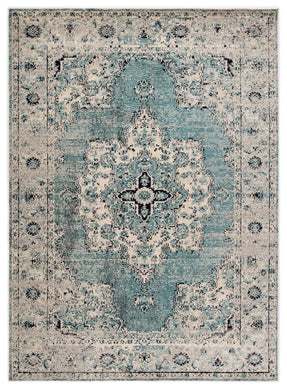 Jaipur Living Sontag Medallion Turquoise/ Gray Area Rug (7'10
