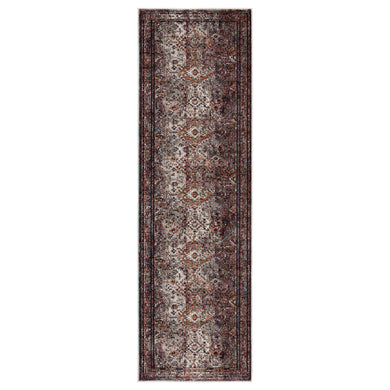 Jaipur Living Atwater Medallion Purple/ Orange Runner Rug (2'6