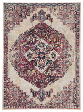 Jaipur Living Briar Medallion Purple/ Cream Area Rug (7'10