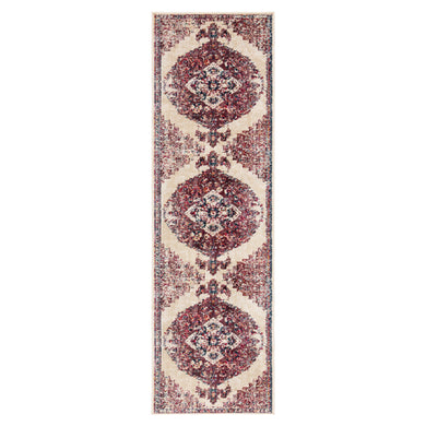 Jaipur Living Briar Medallion Purple/ Cream Runner Rug (2'6