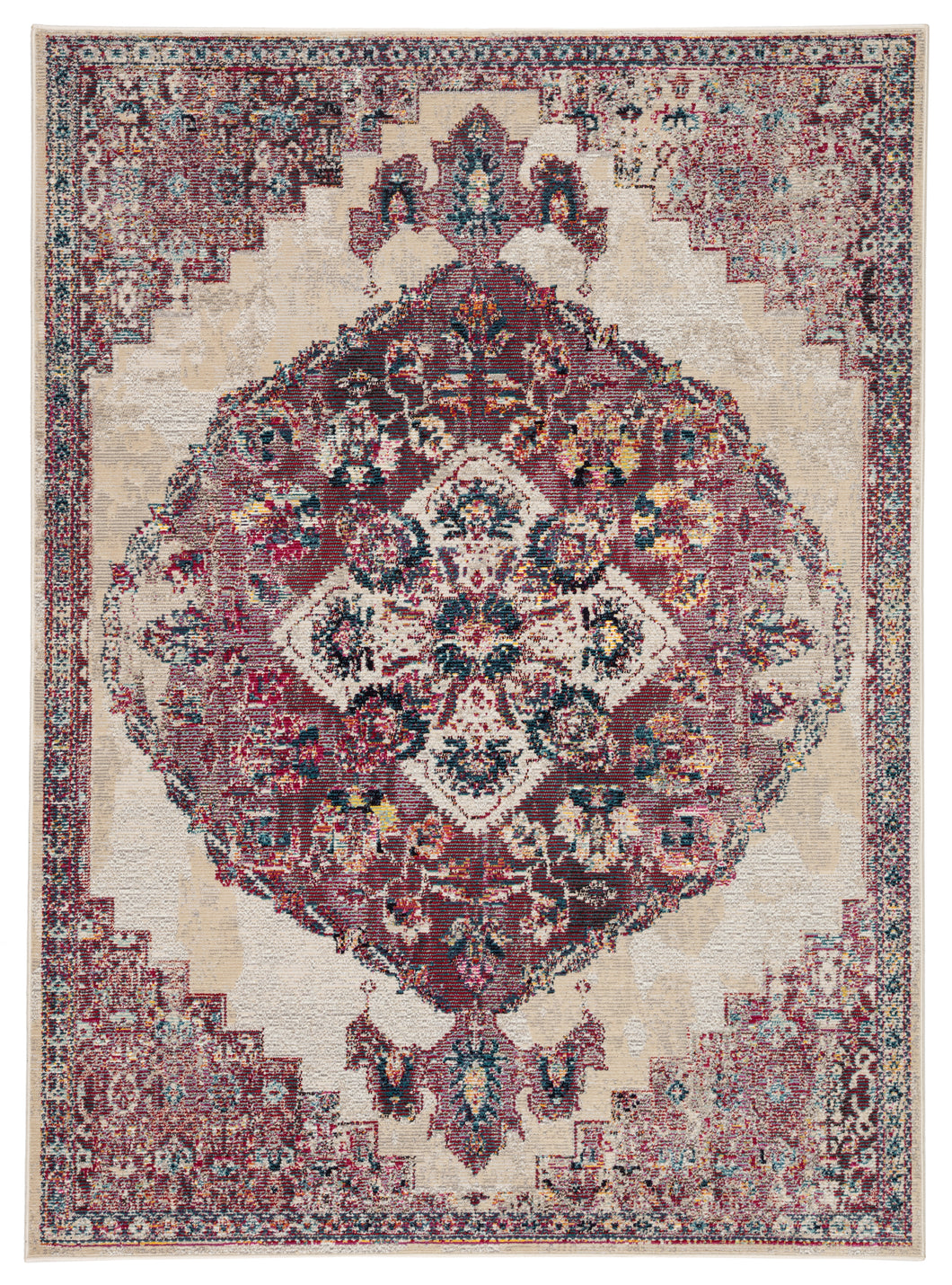 Jaipur Living Briar Medallion Purple/ Cream Area Rug (5'3