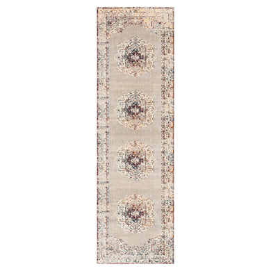 Jaipur Living Sibilia Medallion Multicolor/ Cream Runner Rug (2'6