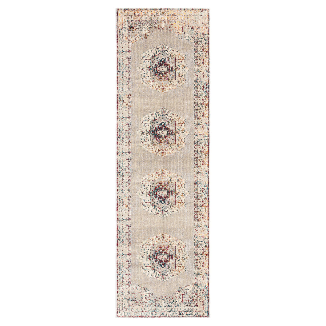 Jaipur Living Sibilia Medallion Multicolor/ Cream Runner Rug (2'6