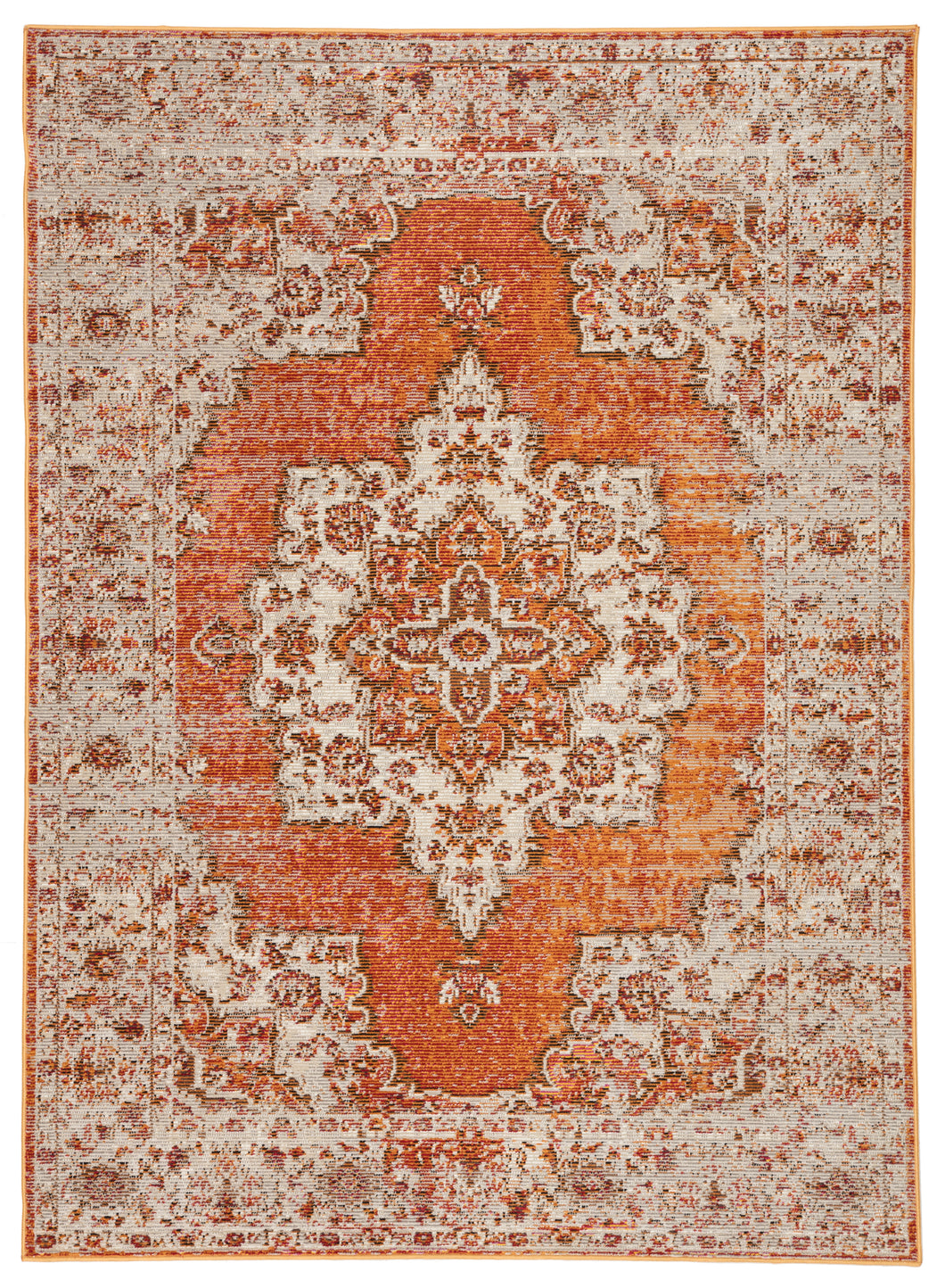 Jaipur Living Sontag Medallion Orange/ Brown Area Rug (4'X5'8
