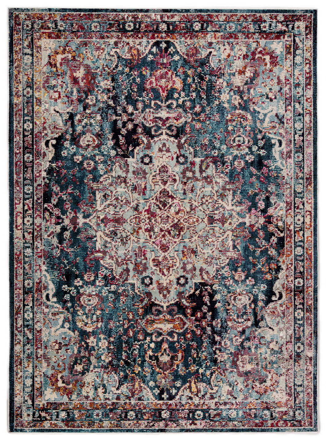 Jaipur Living Loren Medallion Teal/ Turquoise Area Rug (5'3