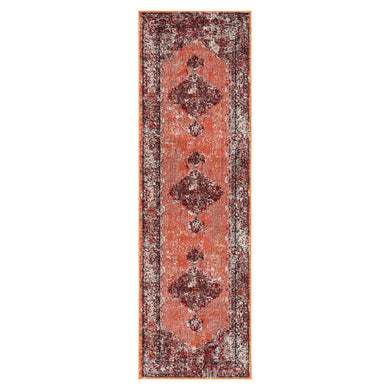 Jaipur Living Romina Medallion Red/ Pink Runner Rug (2'6