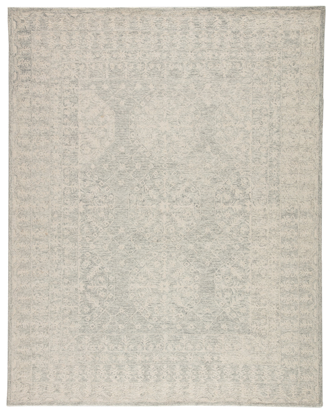Jaipur Living Linde Handmade Medallion Gray/ White Area Rug (5'X8')