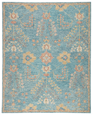 Jaipur Living Juniper Handmade Oriental Teal/ Orange Area Rug (9'X12')