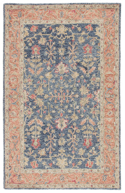 Jaipur Living Presley Handmade Oriental Blue/ Red Area Rug (9'X12')