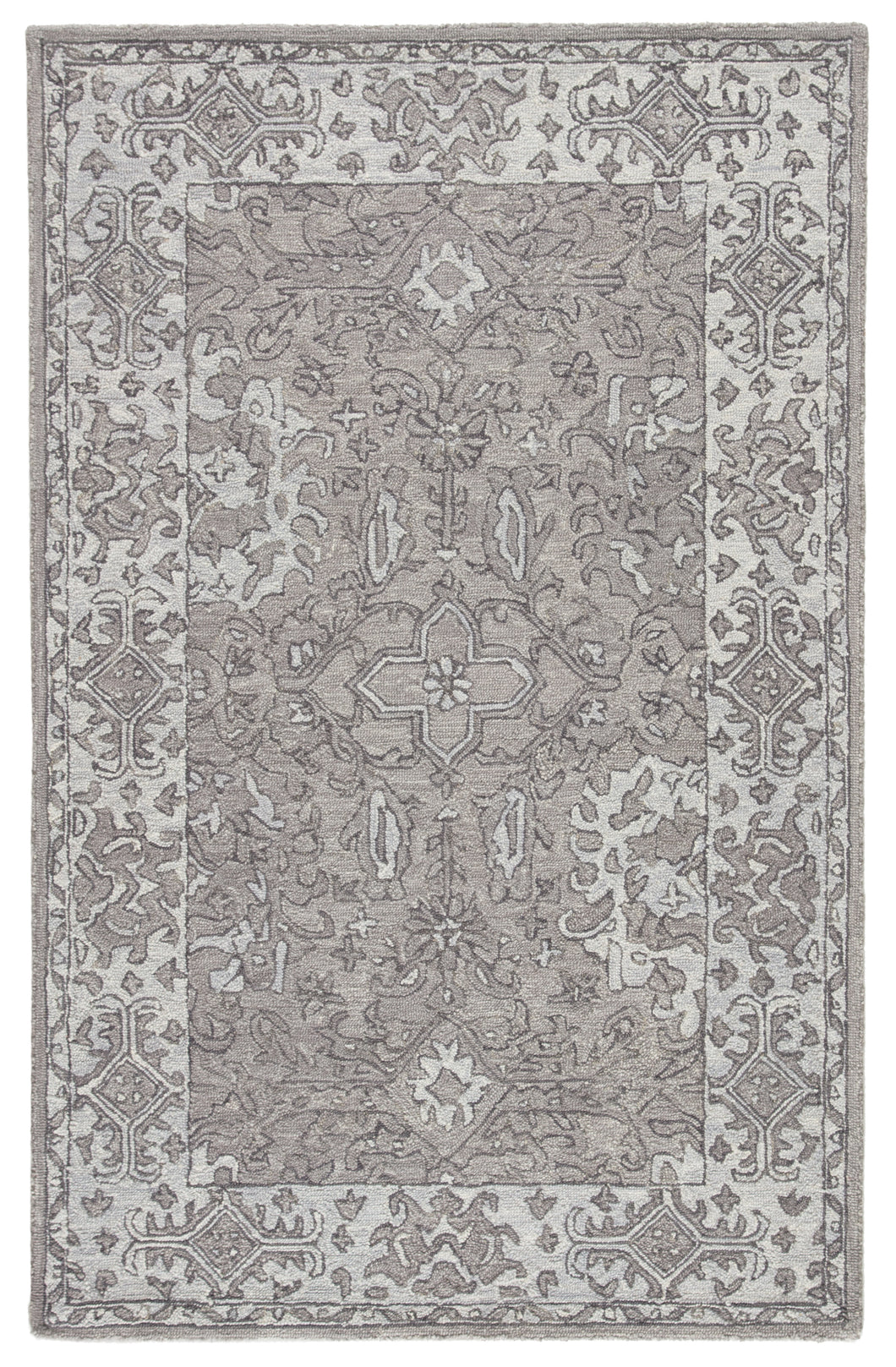 Jaipur Living Wintour Handmade Medallion Gray Area Rug (5'X8')