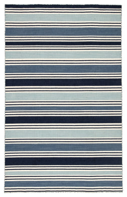 Jaipur Living Salada Handmade Stripe Blue/ White Area Rug (7'10