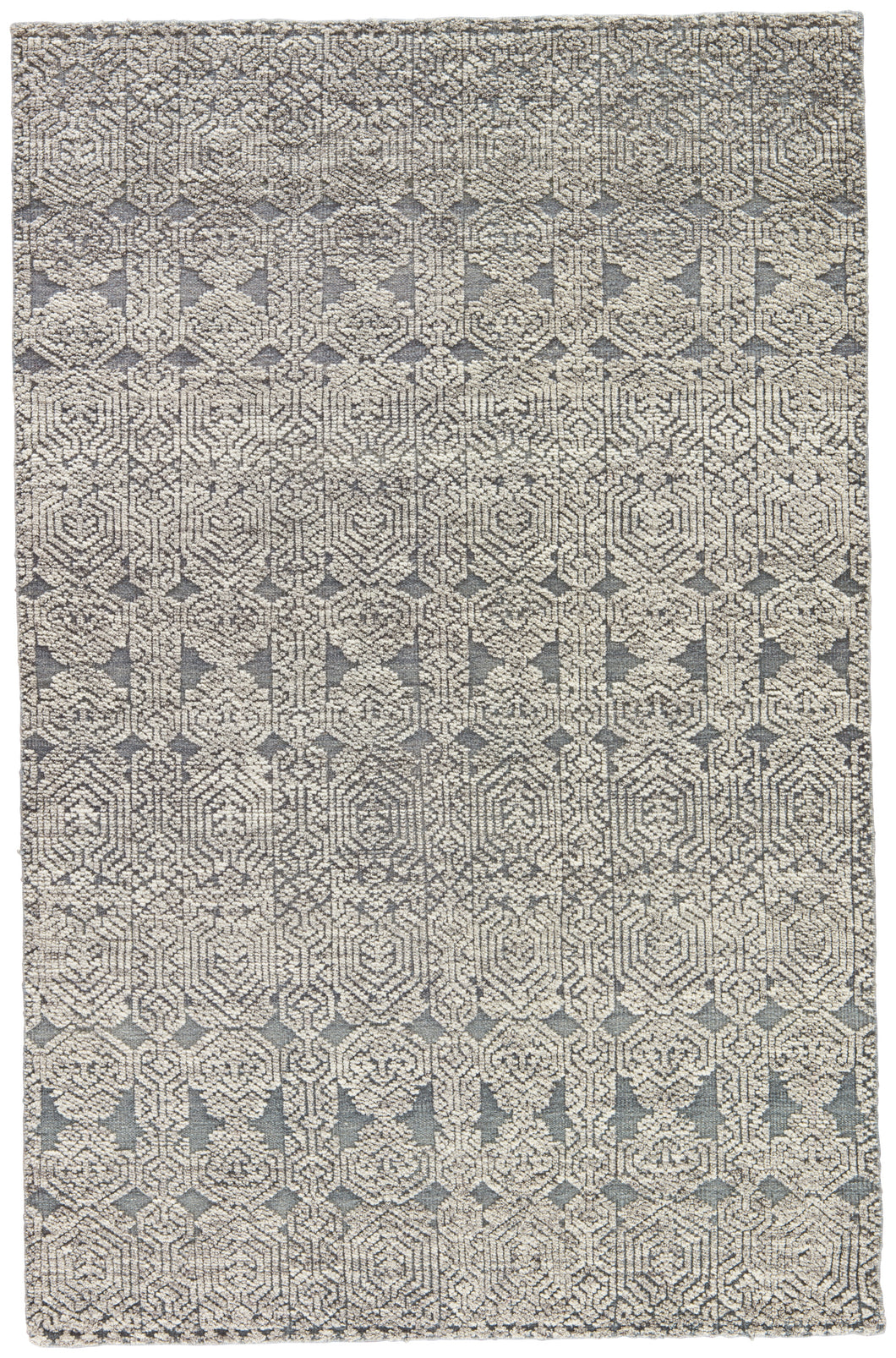 Jaipur Living Abelle Hand-Knotted Medallion Gray/ White Area Rug (2'X3')