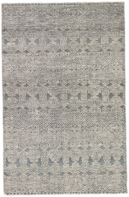 Jaipur Living Abelle Hand-Knotted Medallion Gray/ White Area Rug (9'X13')