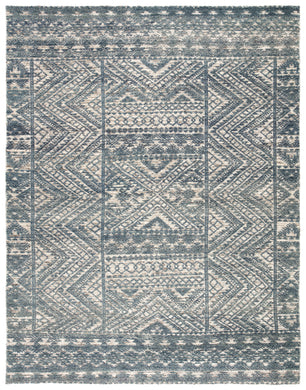 Jaipur Living Prentice Hand-Knotted Geometric Blue/ Ivory Area Rug (9'X13')