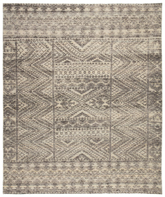 Jaipur Living Prentice Hand-Knotted Geometric Dark Gray/ Taupe Area Rug (8'X11')