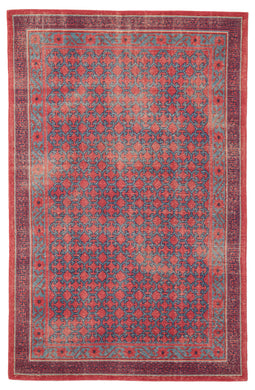 Jaipur Living Concord Hand-Knotted Medallion Red/ Blue Area Rug (2'X3')