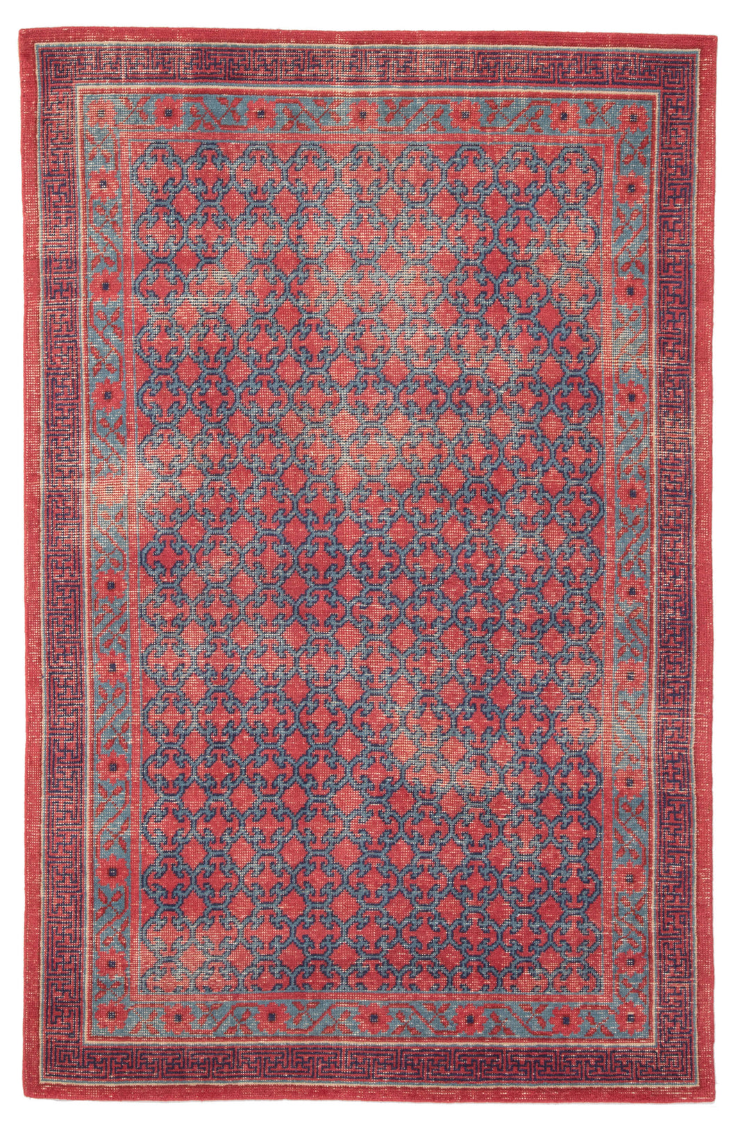 Jaipur Living Concord Hand-Knotted Medallion Red/ Blue Area Rug (9'X12')