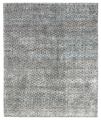 Jaipur Living Zaid Hand-Knotted Geometric Gray/ Black Area Rug (9'X12')
