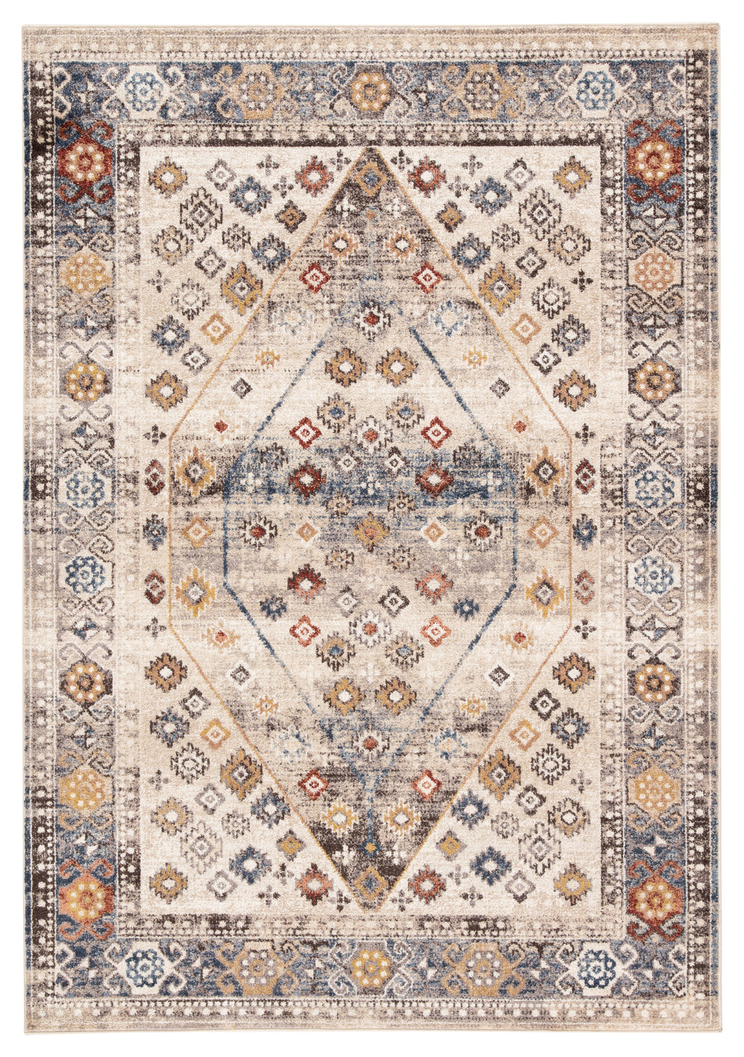 Jaipur Living Kayseri Medallion Multicolor/ Blue Area Rug (7'10