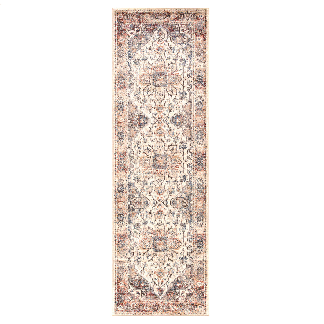 Jaipur Living Cyprus Medallion Multicolor/ Blue Runner Rug (2'6