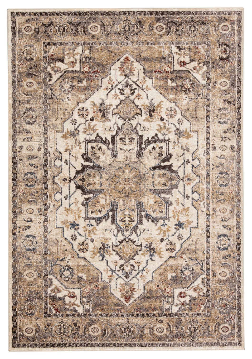 Jaipur Living Cyprus Medallion Multicolor/ Gold Area Rug (4'X5'8