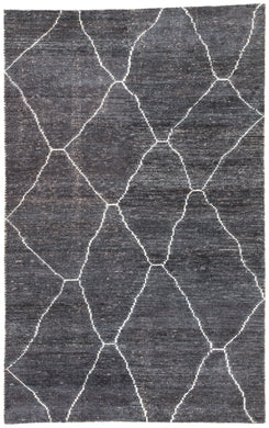Jaipur Living Carmine Handmade Geometric Dark Gray/ Blue Area Rug (12'X15')