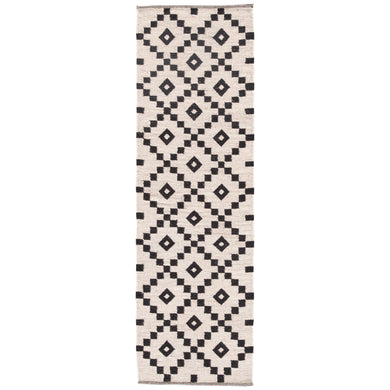 Jaipur Living Croix Handmade Geometric Black/ White Runner Rug (2'6