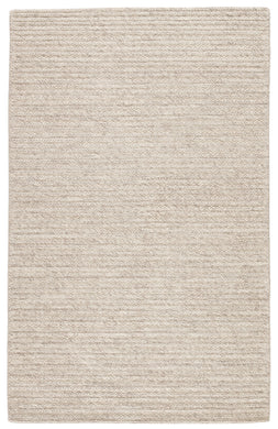 Jaipur Living Grams Handmade Solid Cream/ Light Gray Area Rug (9'X12')