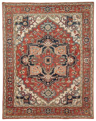 Jaipur Living Willa Hand-Knotted Medallion Red/ Multicolor Area Rug (8'6