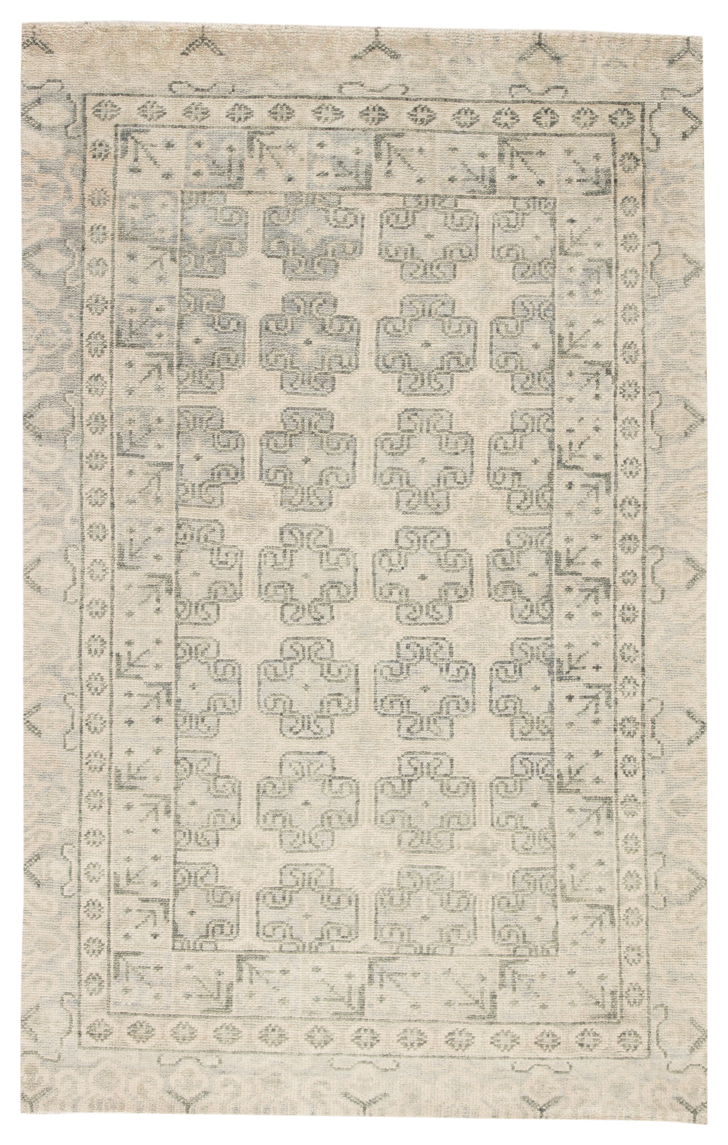 Jaipur Living Stage Hand-Knotted Border Ivory/ Green Area Rug (10'X14')