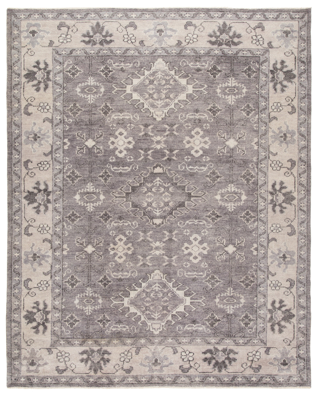 Jaipur Living Kella Hand-Knotted Medallion Gray Area Rug (10'X14')