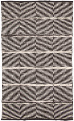 Nikki Chu by Jaipur Living Tempo Handmade Chevron Black/ White Area Rug (8'X10')